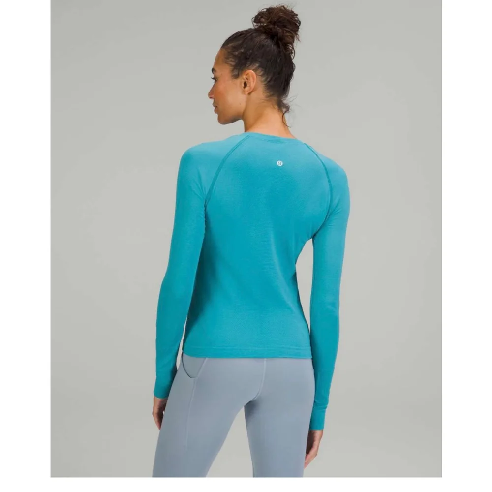 Women's Lululemon Swiftly Tech Long Sleeve Shirt 2.0 Race Length Oceanic SZ 4 - Picture 2 of 8
